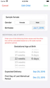 Preterm Growth Tracker screenshot 4