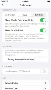 Preterm Growth Tracker screenshot 5