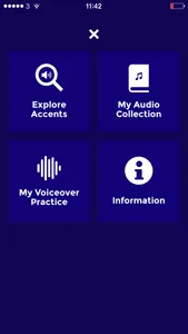 The Voice Café Accent App - an interactive app for learning and accents and dialects from Britain, America and around the world screenshot 0