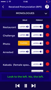 The Voice Café Accent App - an interactive app for learning and accents and dialects from Britain, America and around the world screenshot 3