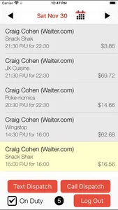 Waiter.com Driver screenshot 0