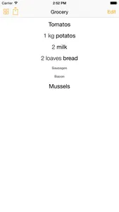 SavouryList - Grocery List for Shopping screenshot 0