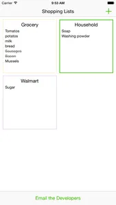 SavouryList - Grocery List for Shopping screenshot 1