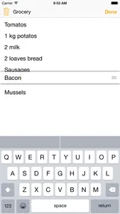 SavouryList - Grocery List for Shopping screenshot 3