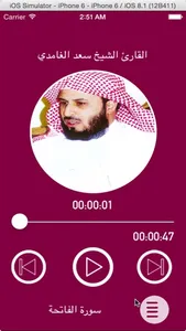 القارئ سعد الغامدي - بدون انترنت screenshot 1