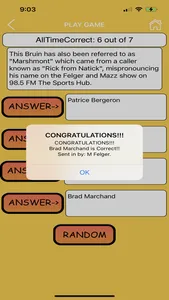 Trivia Game for Bruins Fans screenshot 5