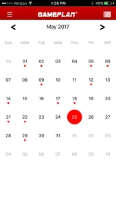 GamePlan for iPhone screenshot 1