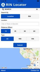 RIN Locator screenshot 2