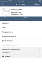 aCourier screenshot 1