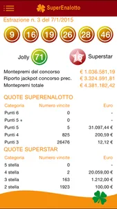 SuperEnalotto - Archivio estrazioni sempre a portata di mano! screenshot 0