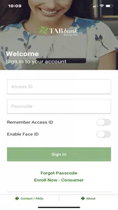 TAB Bank Mobile screenshot 1