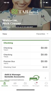 TAB Bank Mobile screenshot 2