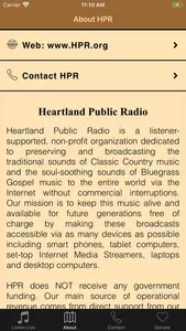 HPR Heartland Public Radio screenshot 2