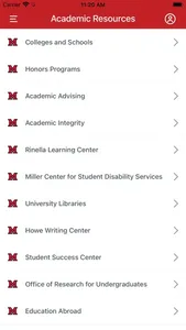 Miami University Events screenshot 2