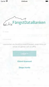 Fångstdatabanken screenshot 0