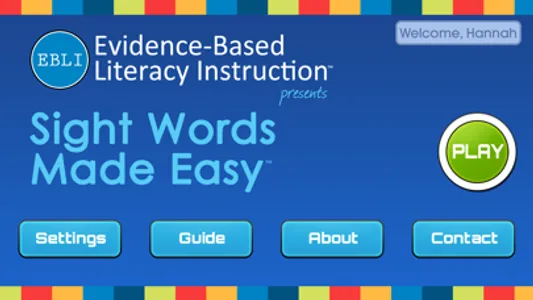 Sight Words Made Easy by EBLI screenshot 0