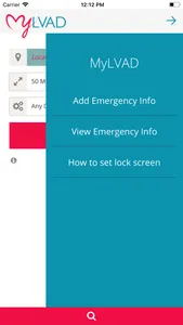 MyLVAD Hospital Locator screenshot 2