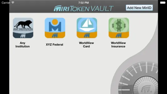 Miri-Token Vault screenshot 1