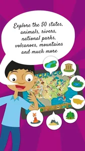 Kids US Atlas - United States Geography Games screenshot 1