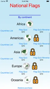 National flags- quiz screenshot 0