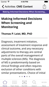 Multiple Sclerosis Virtual Education Academy screenshot 2