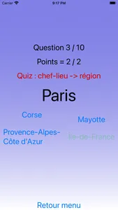 Quiz régions de France screenshot 6