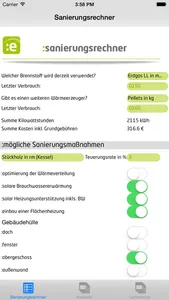 Energie- und Sanierungsrechner screenshot 1