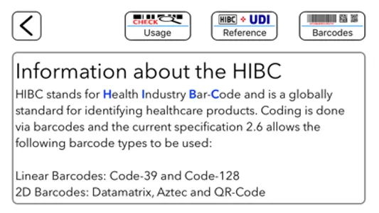 HIBC Check screenshot 4