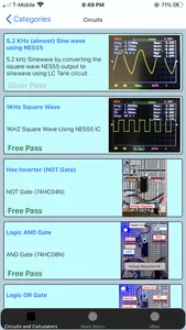 Electronics Circuit Calculator screenshot 4