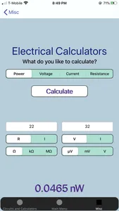 Electronics Circuit Calculator screenshot 5