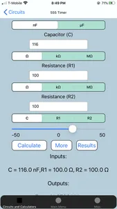 Electronics Circuit Calculator screenshot 8