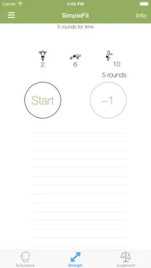 SimpleFitApp screenshot 1
