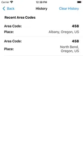 Area Code screenshot 2