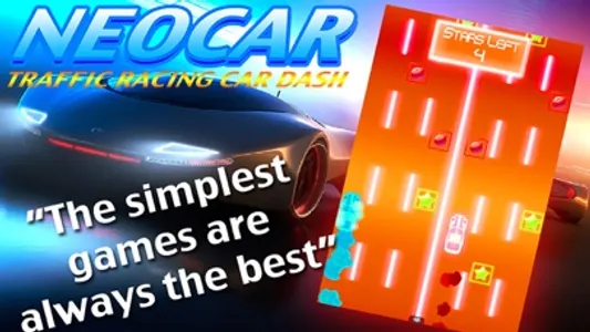 NEOCAR Traffic Racing Car Dash (a neon puzzle action game) screenshot 0