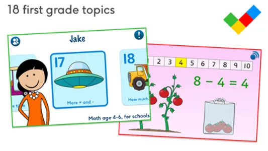 Math age 4-6, for schools screenshot 0