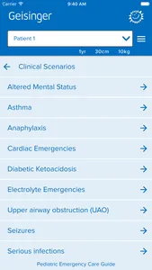 Geisinger Peds Emergency Guide screenshot 4