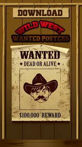 Wild West Wanted Poster Maker - Make Your Own Wild West Outlaw Photo Mug Shots screenshot 3