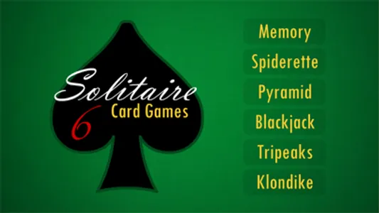 6 Solitaire Card Games screenshot 0