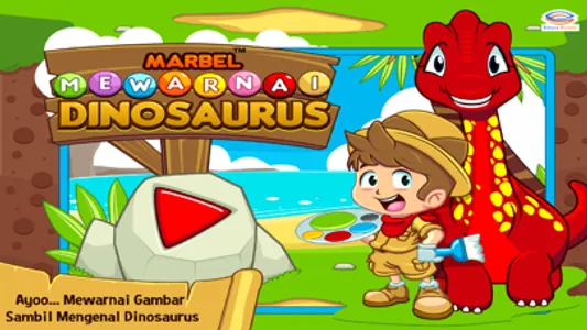 Marbel Mewarnai Dinosaurus screenshot 0