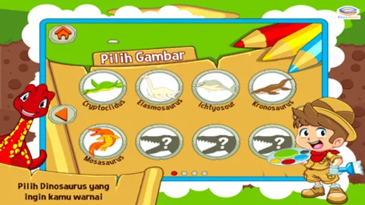 Marbel Mewarnai Dinosaurus screenshot 1
