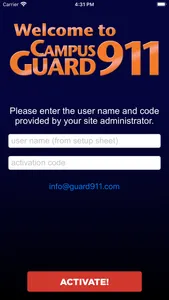 CampusGuard911 screenshot 0