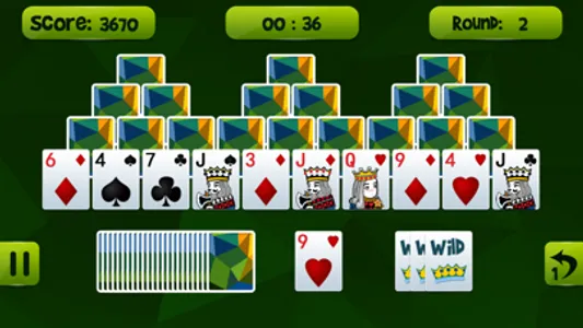 .Tri Peaks Solitaire screenshot 1