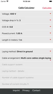 Cable Calculator screenshot 0