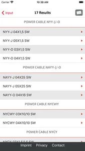 Cable Calculator screenshot 1