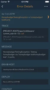 Honeybadger Mobile screenshot 1