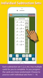 Montessori Subtraction Tables screenshot 2