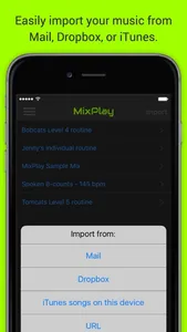 MixPlay routine-music player screenshot 2