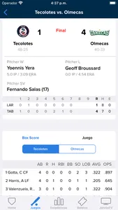 Liga Mexicana de Beisbol LMB screenshot 4