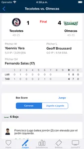 Liga Mexicana de Beisbol LMB screenshot 5