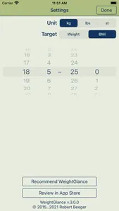 WeightGlance screenshot 1